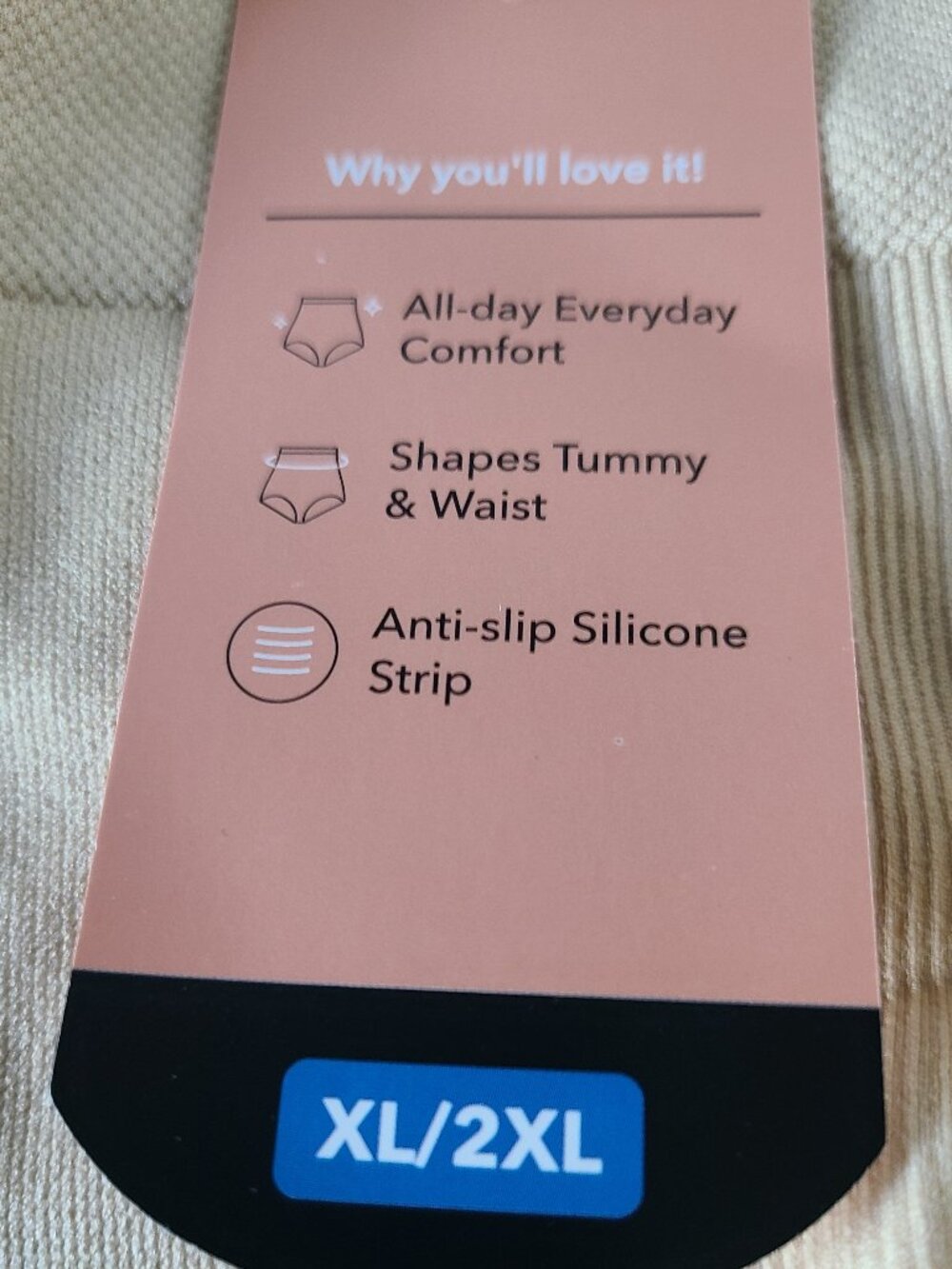 SHAPERMINT ESSENTIALS ALL DAY EVERYDAY HIGH-WAISTED SHAPER PANTY -BLACK-XL/2XL - Picture 3 of 8